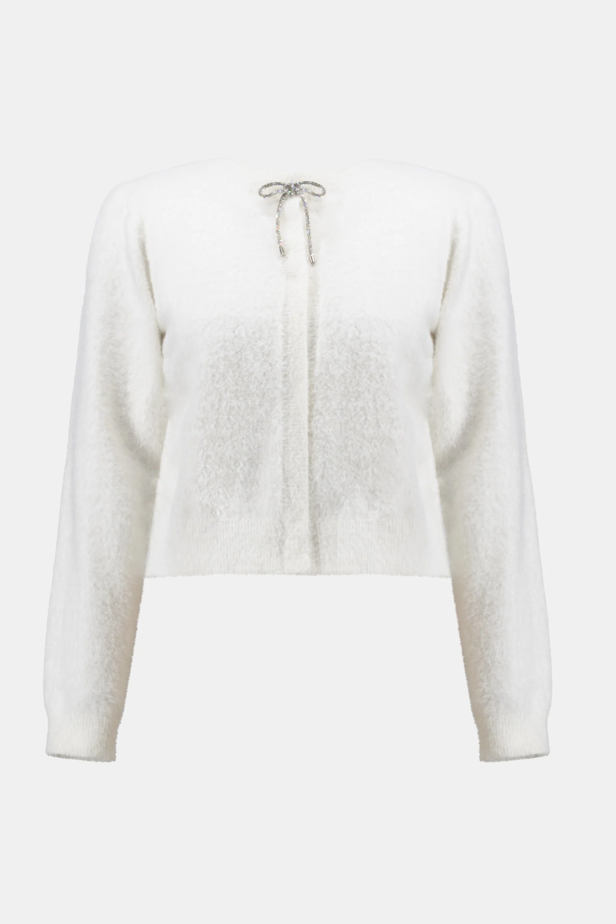 White zip-up hoodie on a white background