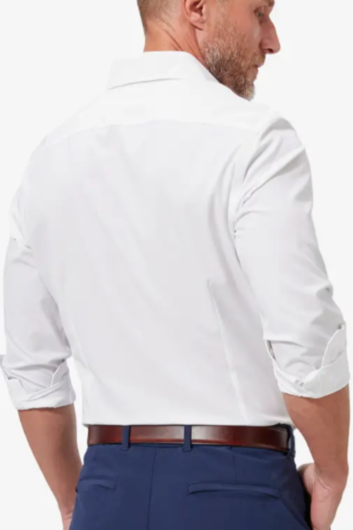 no tuck white dress shirts Wrinkle-Free Dress Shirt White | For Occasions When You Can't Untuck
