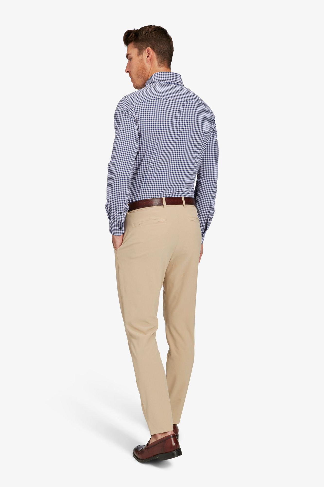 Monaco Lavender Blue Gingham Dress Shirt Monaco Lavender Blue Gingham Dress Shirt