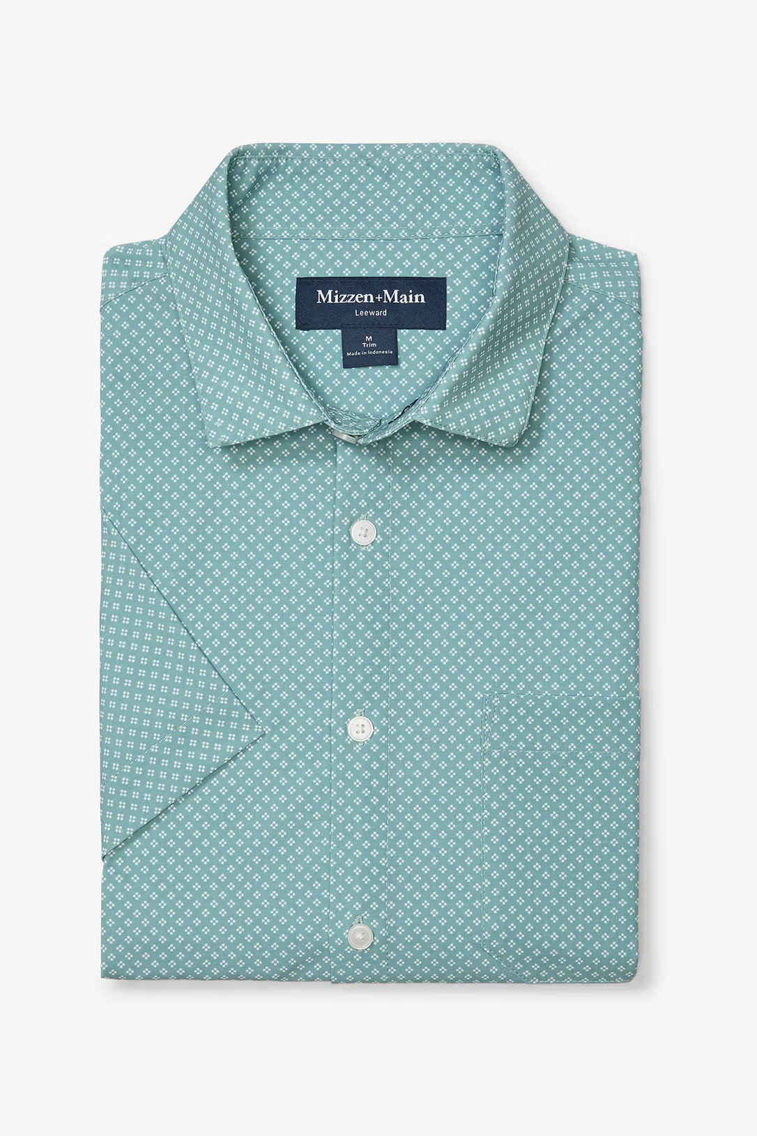 Leeward Short Sleeve Dress Shirt- Pale Blue Clover Rooted Boutique Leeward Short Sleeve Dress Shirt- Pale Blue Clover Rooted Boutique