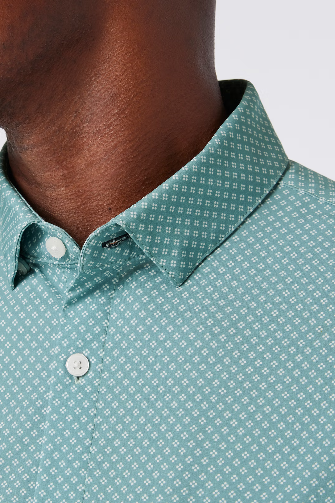 Leeward Short Sleeve Dress Shirt- Pale Blue Clover - Classic L / Pale Blue Clover Leeward Short Sleeve Dress Shirt- Pale Blue Clover - Classic L / Pale Blue Clover