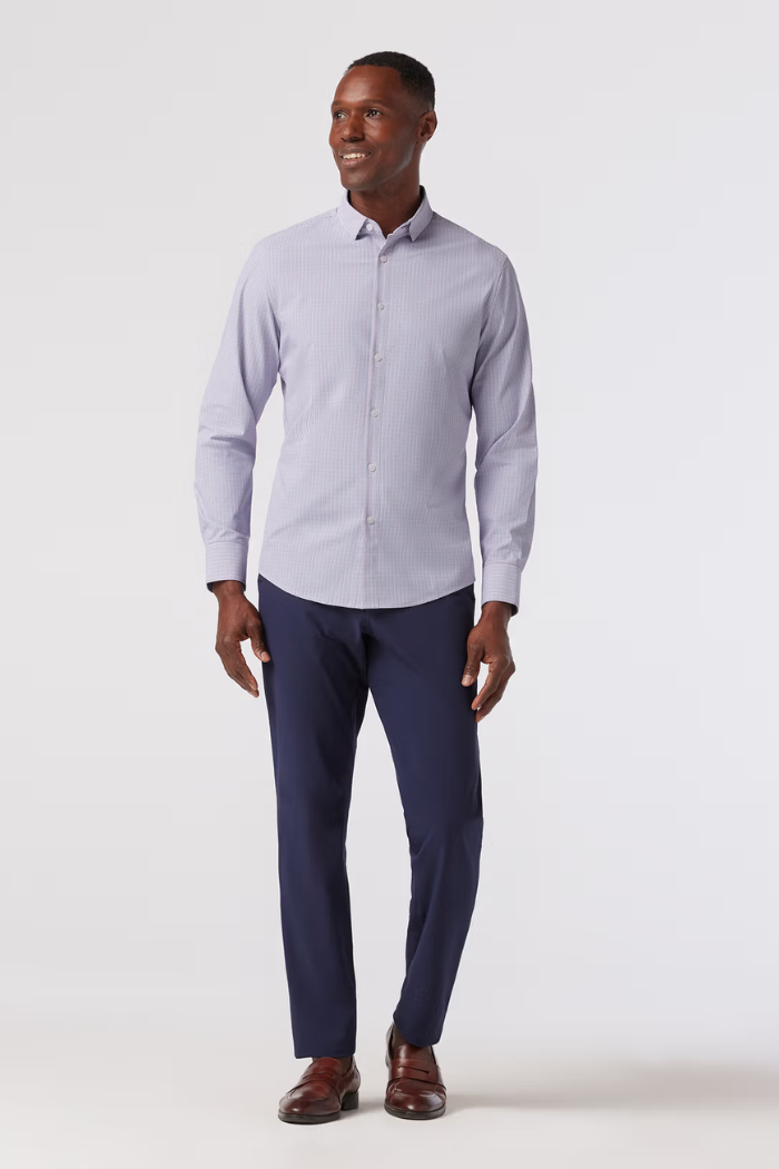 Leeward No Tuck Dress Shirt- Red Clay Aaron Plaid – Rooted Boutique