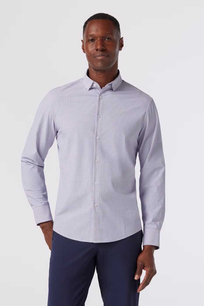 Leeward No Tuck Dress Shirt- Red Clay Aaron Plaid – Rooted Boutique