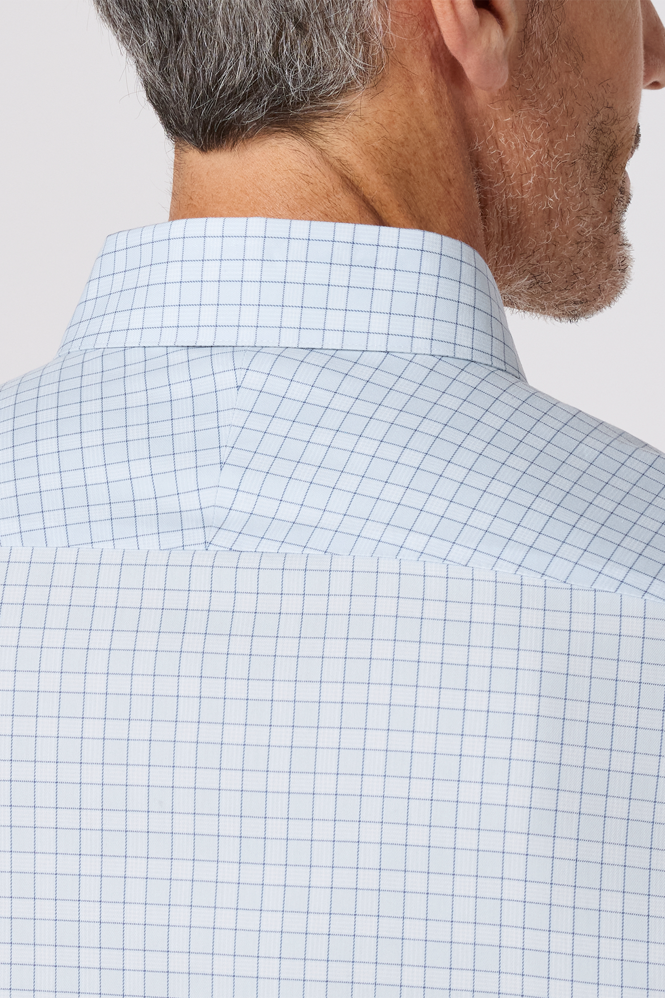 Hilton Dress Shirt Sky Cooper Plaid / M Hilton Dress Shirt Sky Cooper Plaid / M