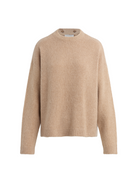 Beige sweater on a white background